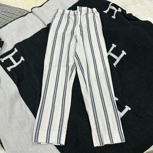 Brandy Melville striped navy blue pants